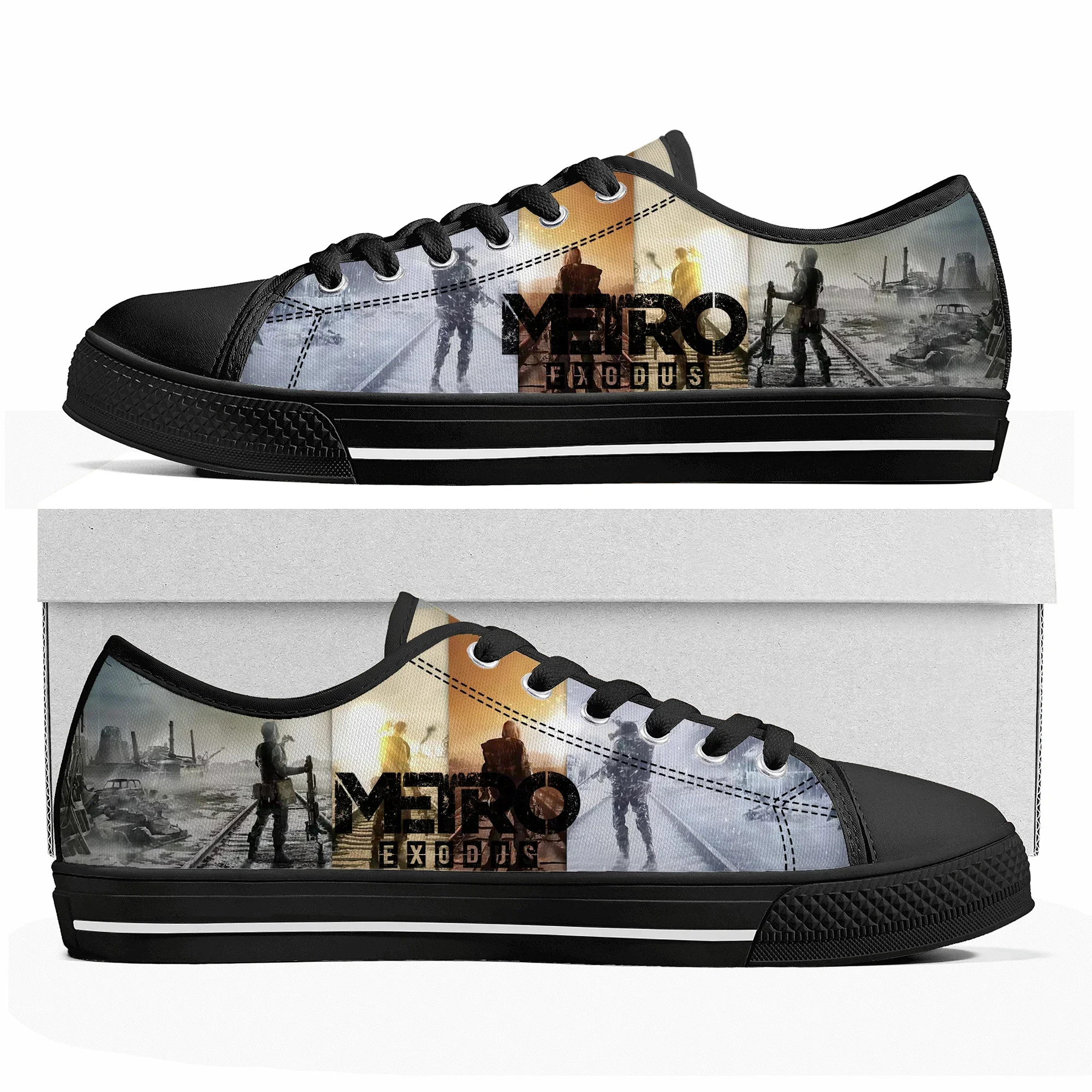 Men Shoes Metro - Metro Exodus Custom Low Top Sneakers