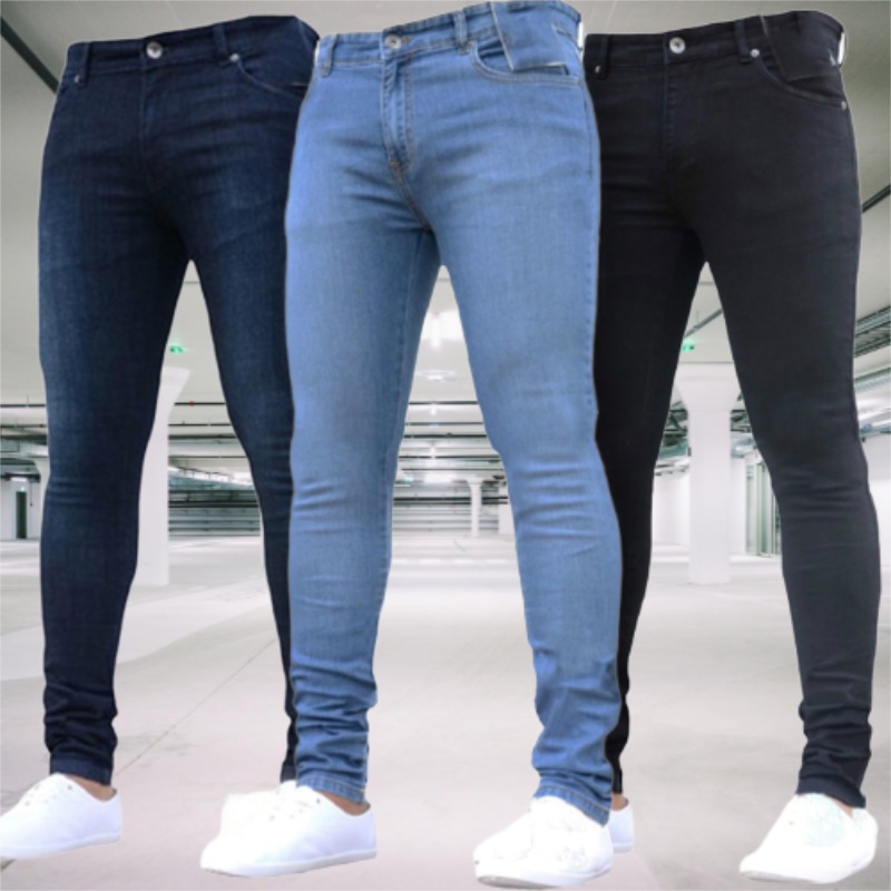 Men'S Shoes For Jeans - Men's Jeans Stretch Slim Fit Trousers