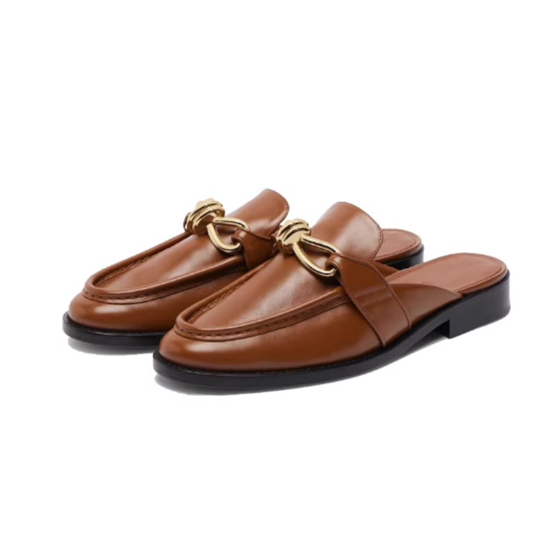 Men'S Shoes Dockers - Metal Buckle Half Slippers For Women