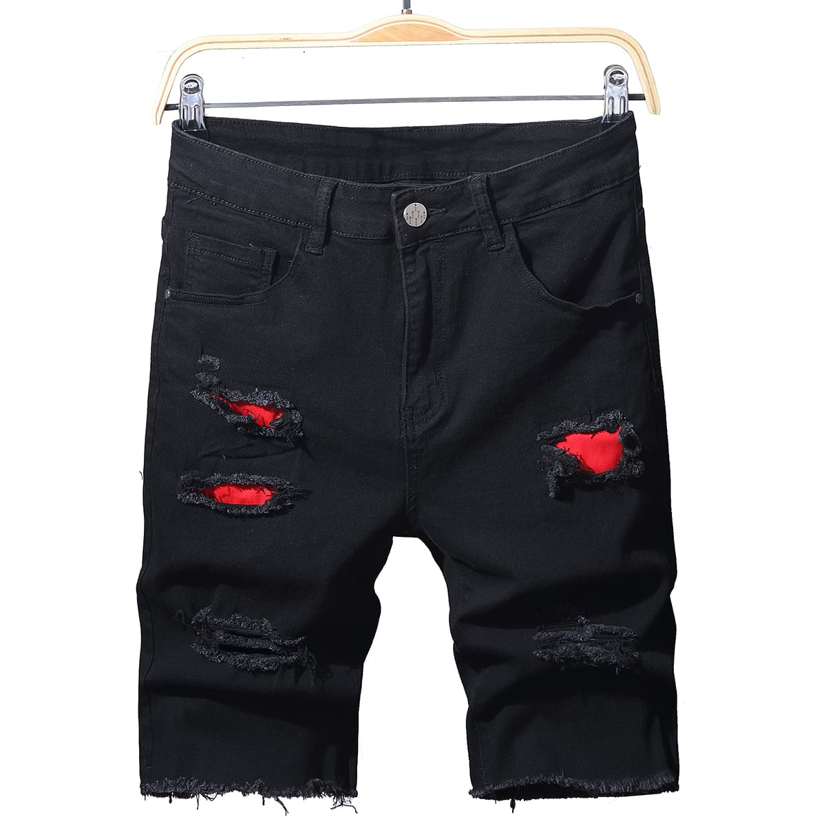 Men'S Shoes For Jeans - Summer Slim Stretch Men Short Jeans