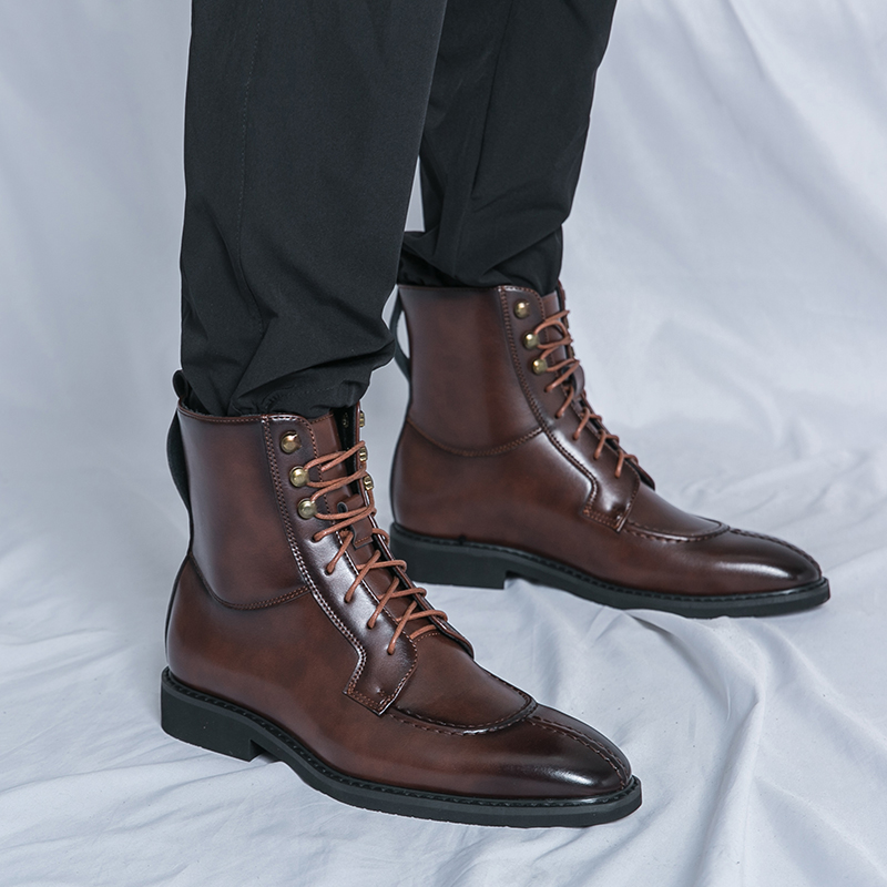 2026 New Men's Pointed Brown B - Men Shoes 2026 avaliação e preço