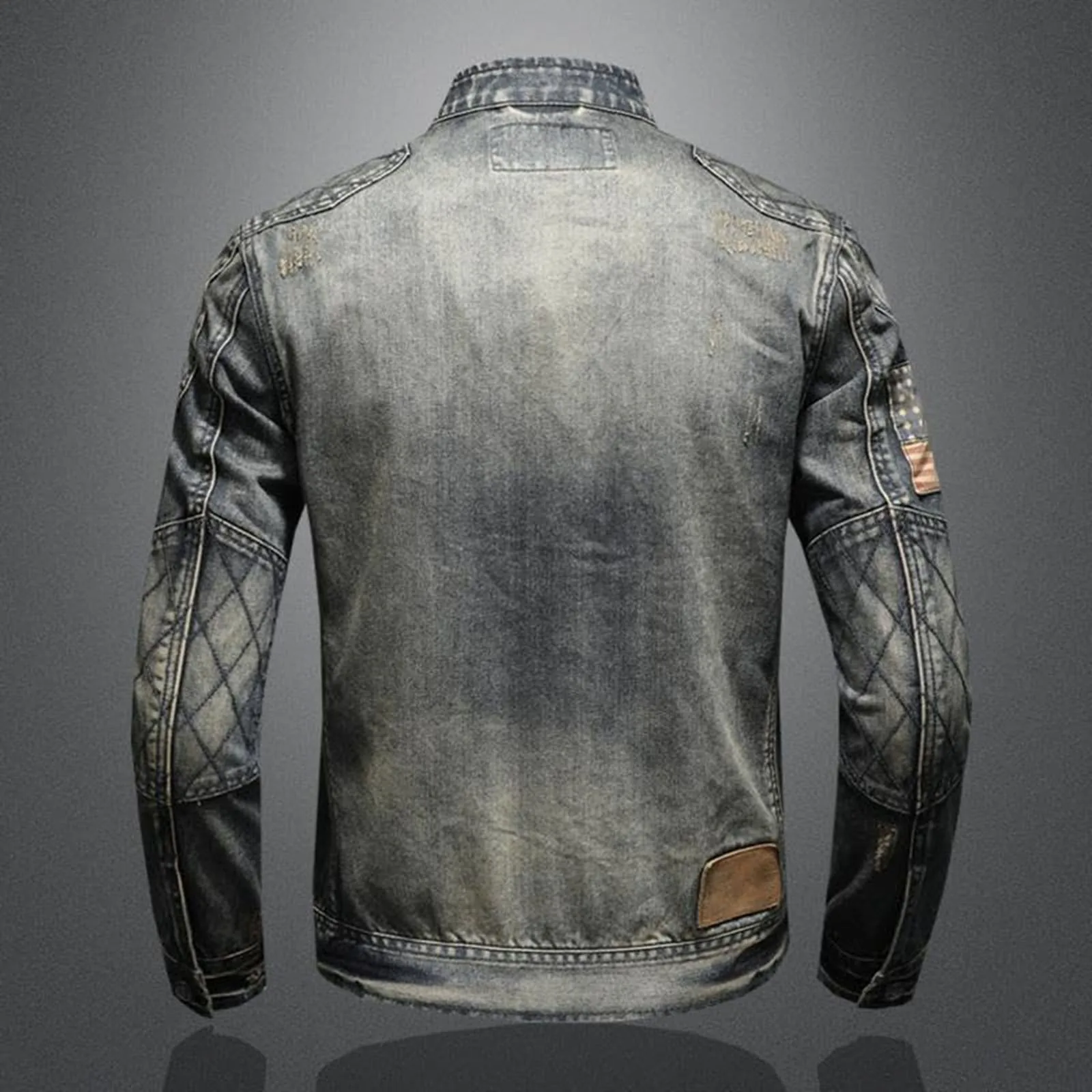 Vintage Denim Jacket With Zip  - Men'S Shoes For Jeans avaliação e preço