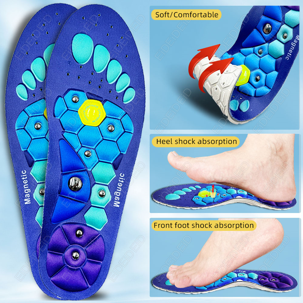 Magnetic Massage Insoles Acupr - Men Shoes Eid avaliação e preço