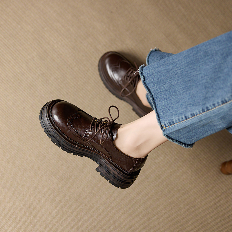DIMANYU Women’s Oxford Shoes B - Oxford Brogue Leather avaliação e preço