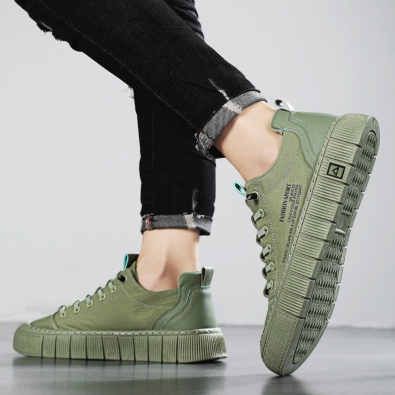 Men's Chunky Sole Low Top Canv - Men Shoes 2026 avaliação e preço