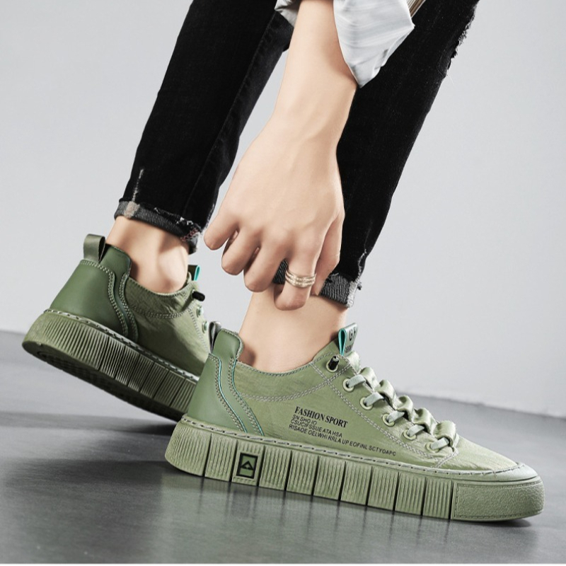 Men's Chunky Sole Low Top Canv - Men Shoes 2026 avaliação e preço