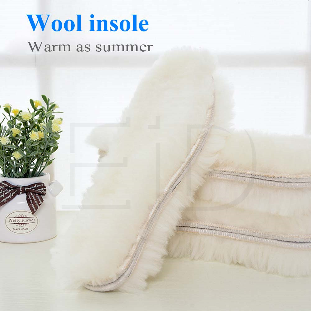 Natural Wool Insoles Fur warm  - Men Shoes Eid avaliação e preço