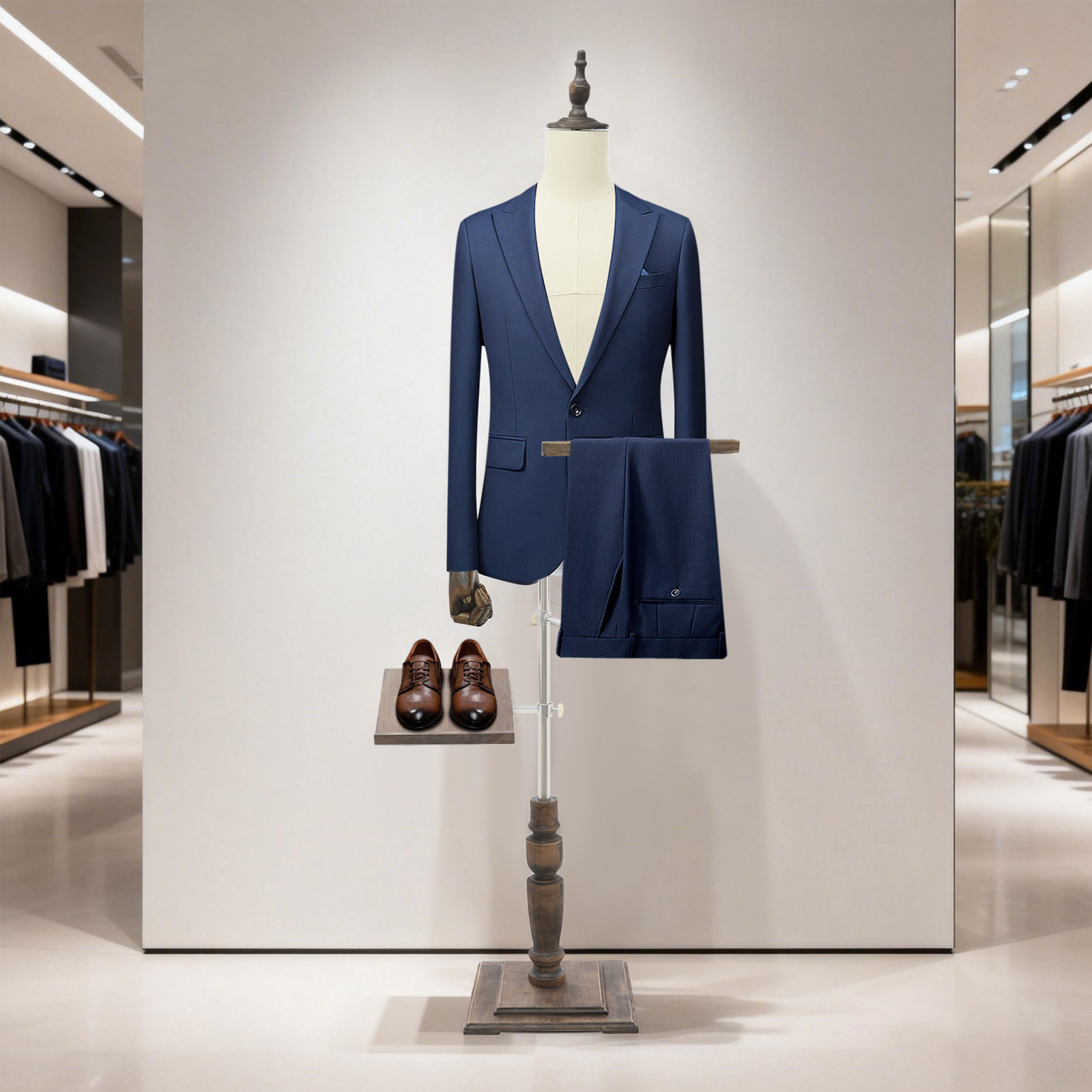 Dress Form Male Mannequin W/Pa - Men'S Shoes With Linen Pants avaliação e preço