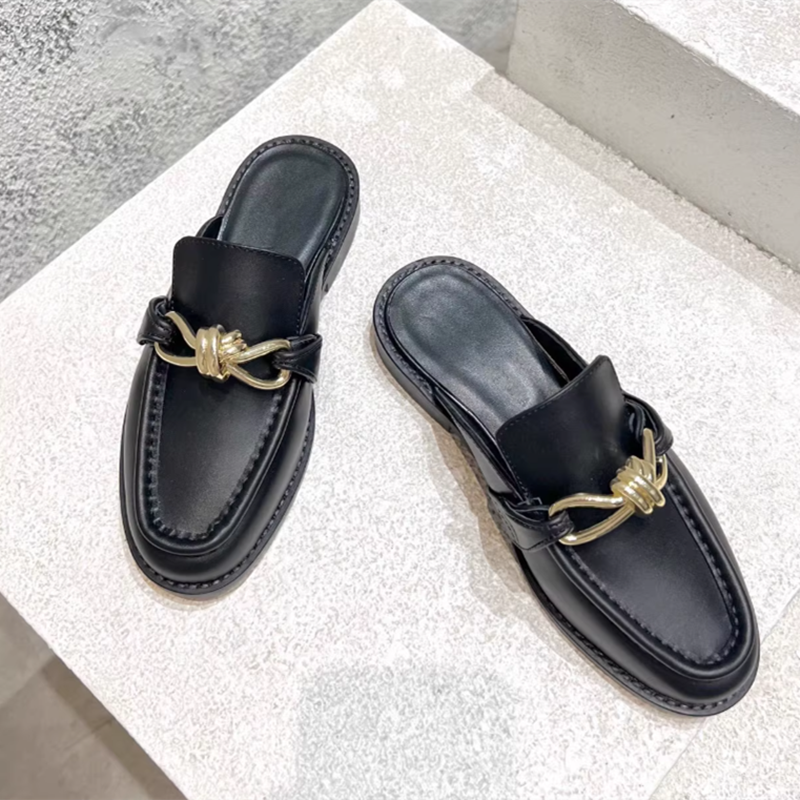 Metal Buckle Half Slippers For - Men'S Shoes Dockers avaliação e preço
