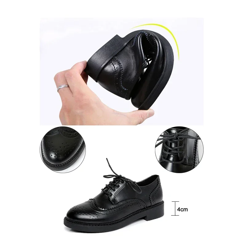 2025 Autumn Women Oxford Flats - Oxford Brogue Leather avaliação e preço