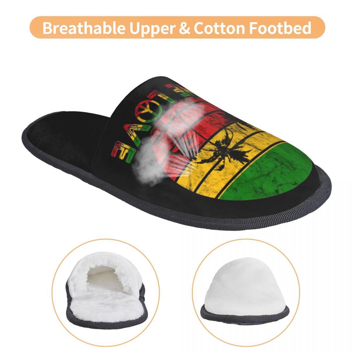 Rasta Reggae One Love Retro Vi - Men'S Shoes With Memory Foam avaliação e preço