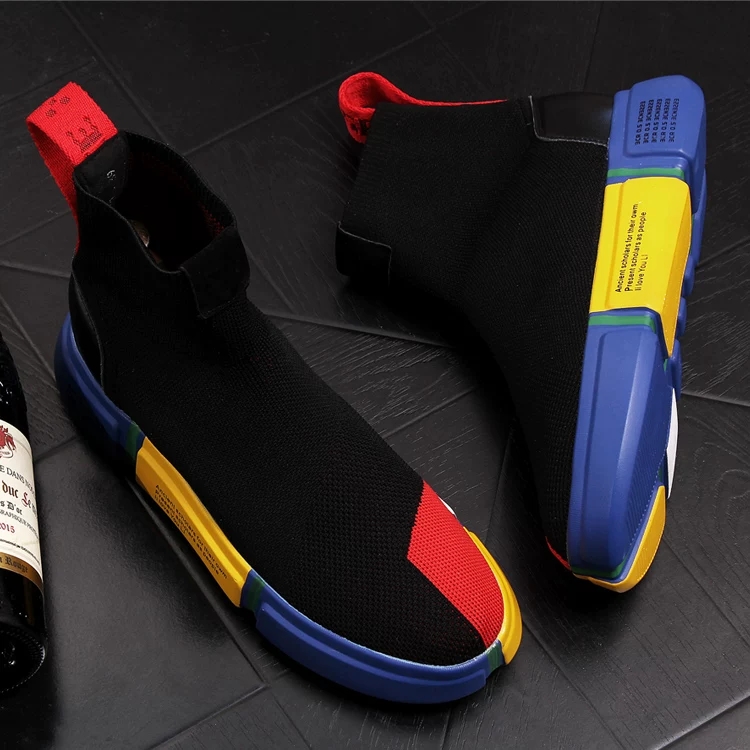 2026 New Men's Black Sock Snea - Men Shoes 2026 avaliação e preço