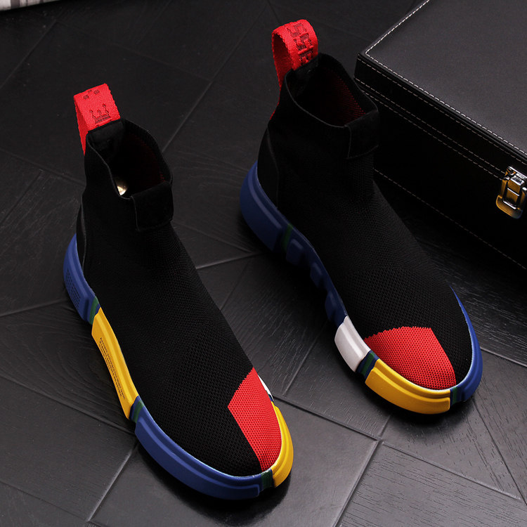 2026 New Men's Black Sock Snea - Men Shoes 2026 avaliação e preço