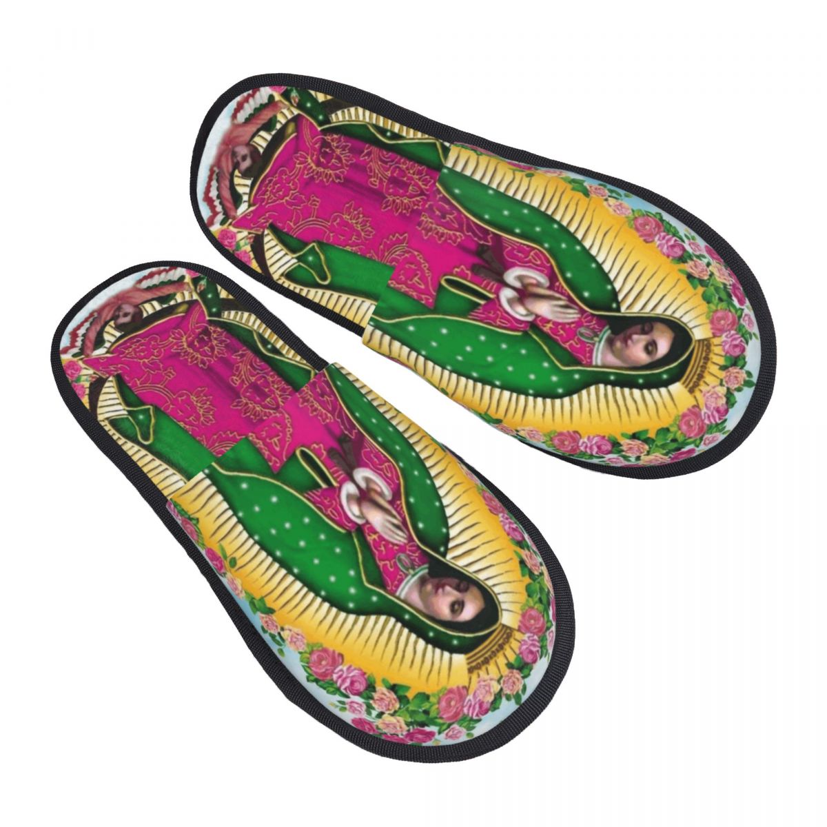 Our Lady Of Guadalupe Mexican  - Men'S Shoes With Memory Foam avaliação e preço