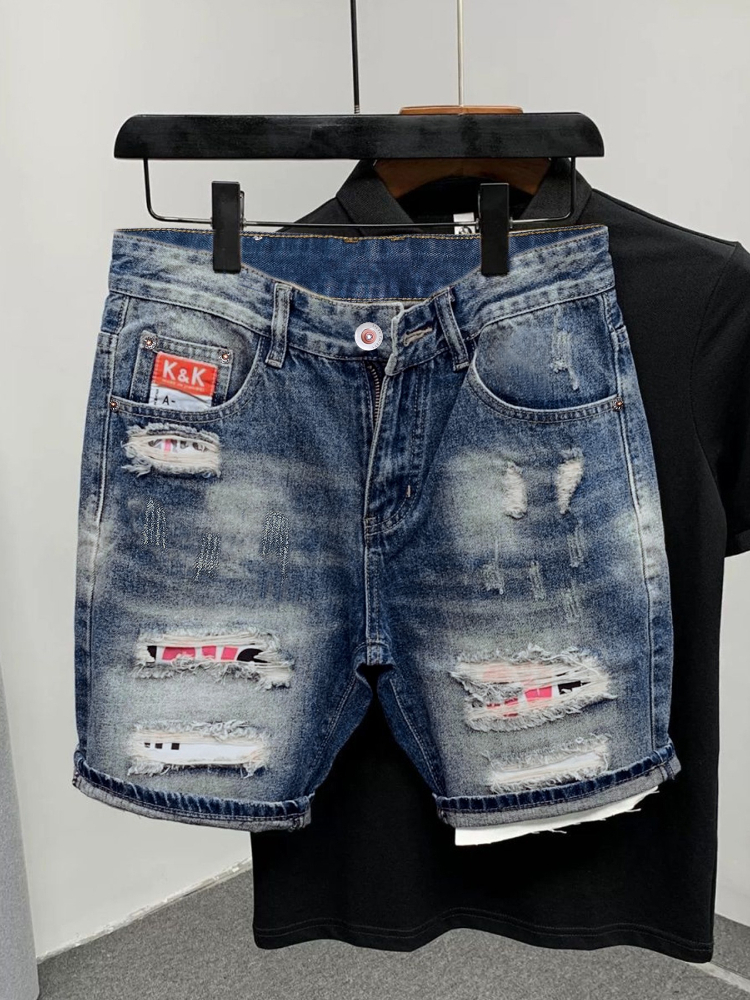 2026 Summer Ripped Straight Me - Men'S Shoes For Jeans avaliação e preço