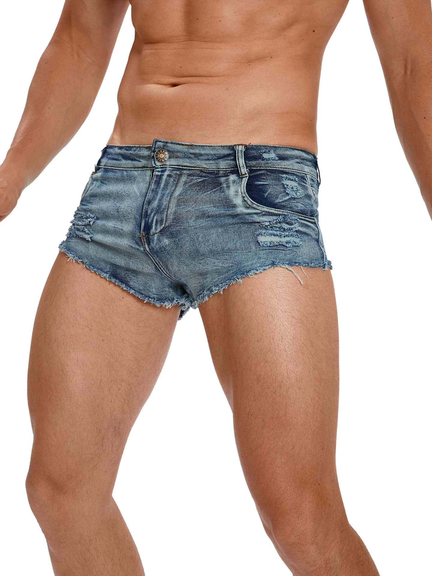 Men's Tight Low Waist Jeans Sh - Men'S Shoes For Jeans avaliação e preço
