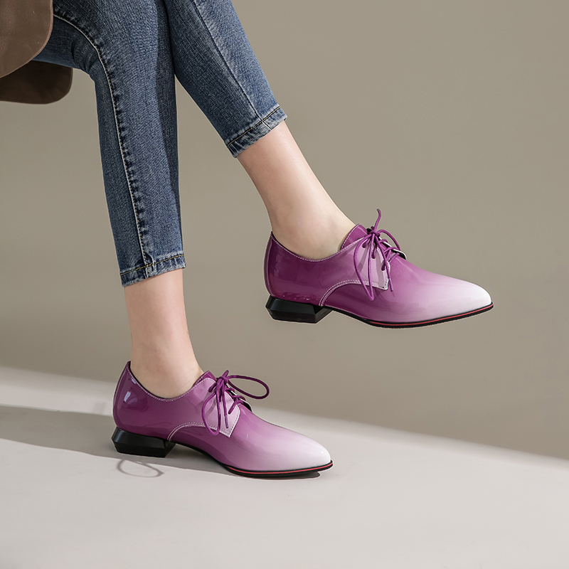 British Women Oxfords Gradient - Oxford Brogue Leather avaliação e preço