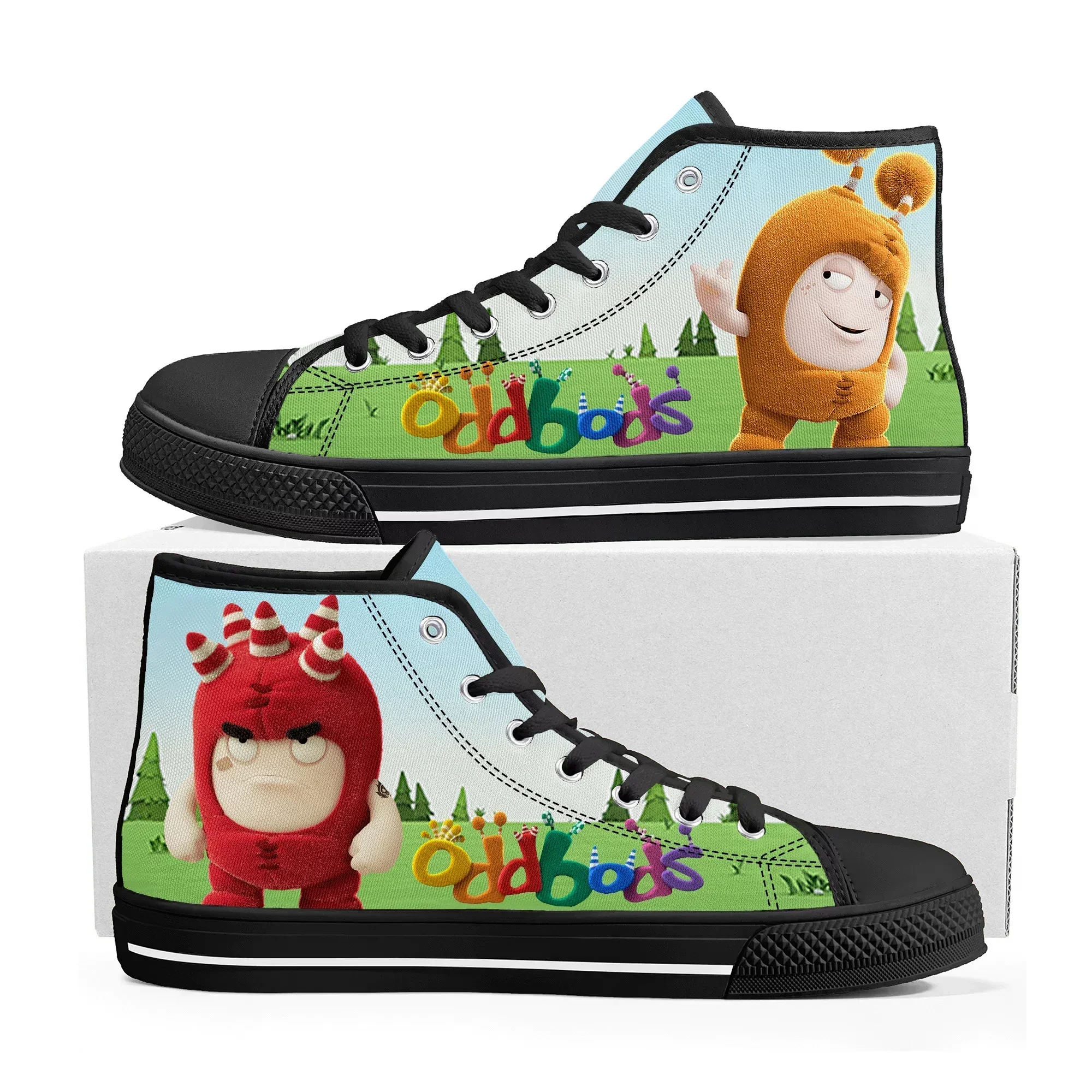 Oddbods High Top Sneakers Mens - Men Shoes Singapore avaliação e preço
