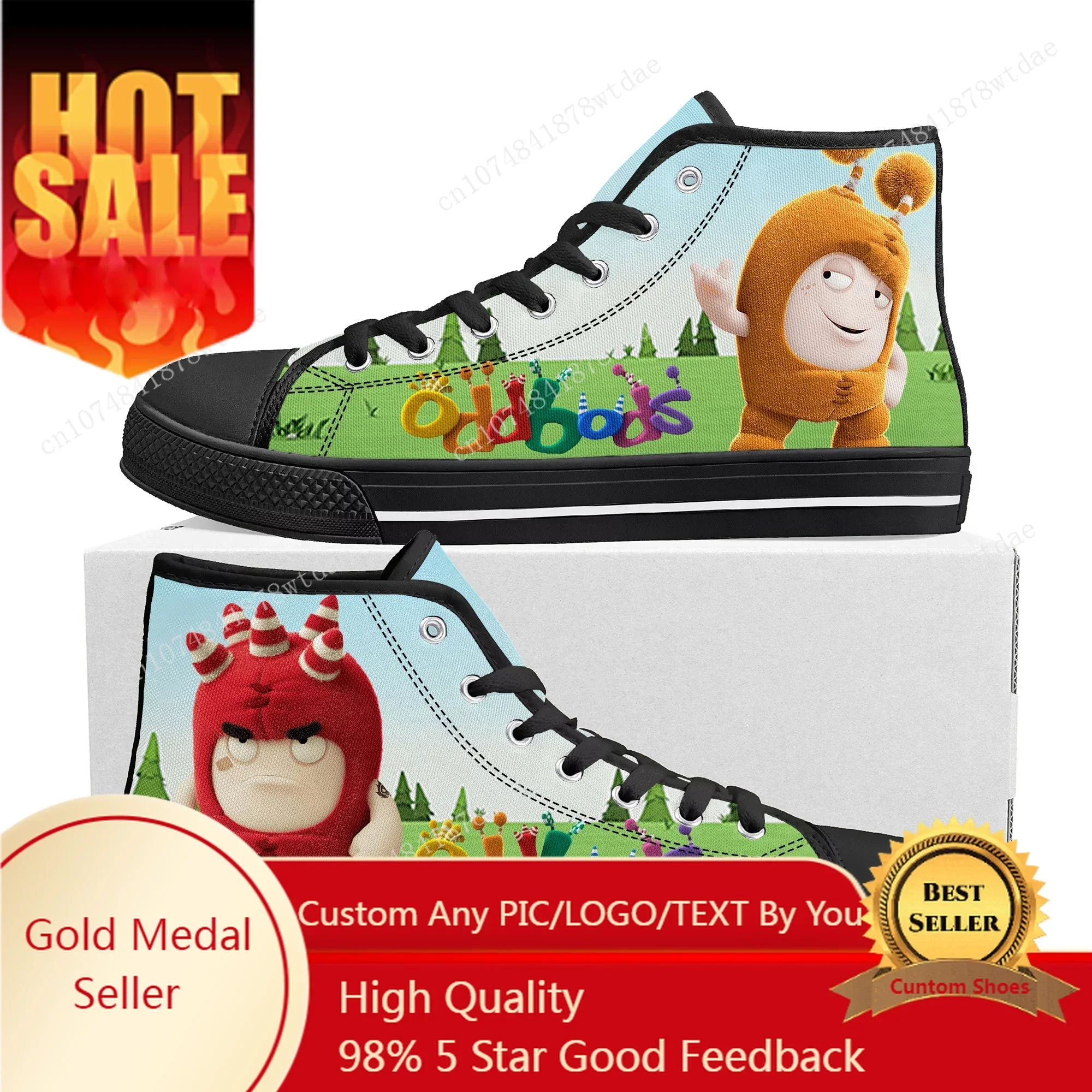 Oddbods High Top Sneakers Mens - Men Shoes Singapore avaliação e preço