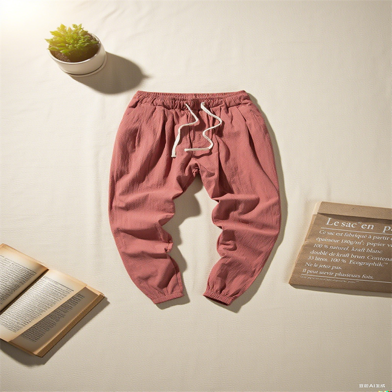 Cotton and linen harem pants m - Men'S Shoes With Linen Pants avaliação e preço