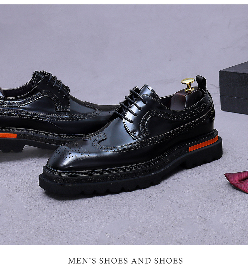 Men's Brogue Platform Oxford S - Oxford Brogue Leather avaliação e preço
