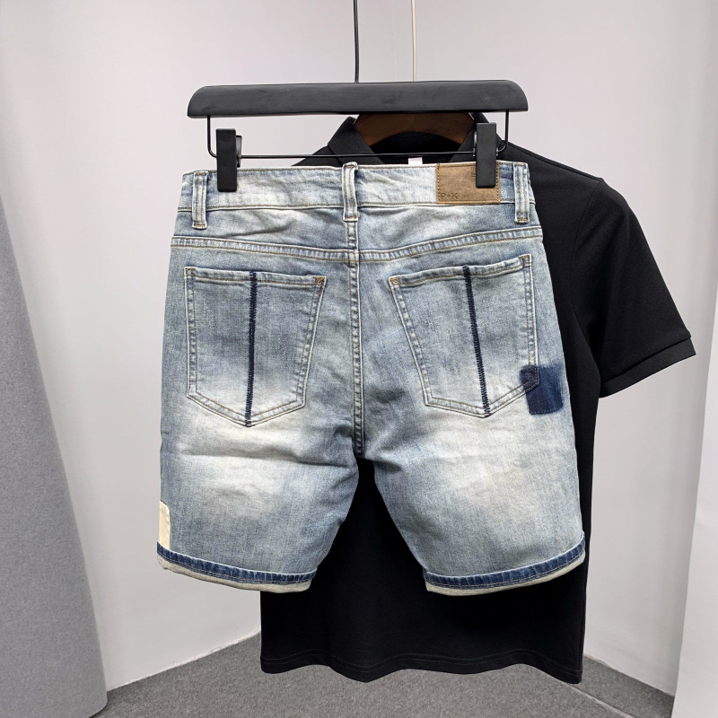 Straight Male Denim Shorts Rip - Men'S Shoes For Jeans avaliação e preço