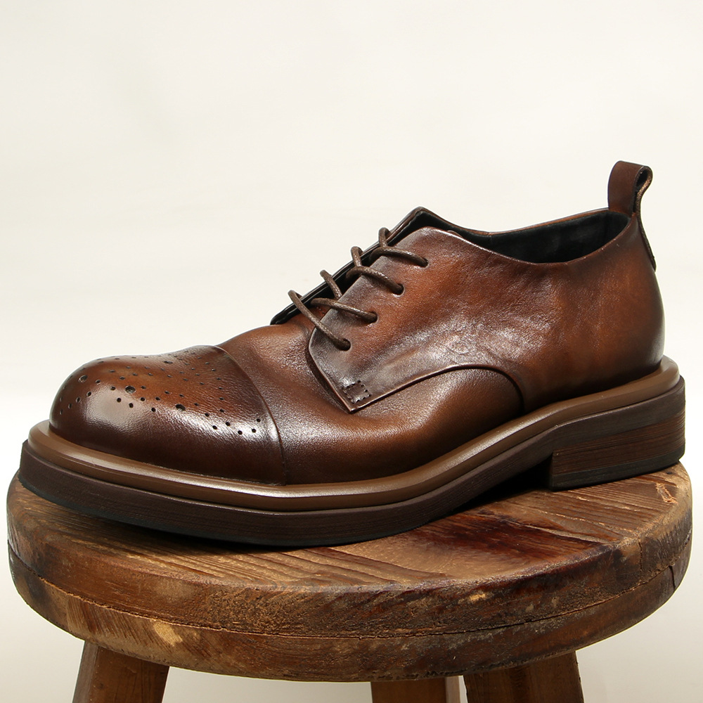 Top Quality Genuine Leather Me - Oxford Brogue Leather avaliação e preço