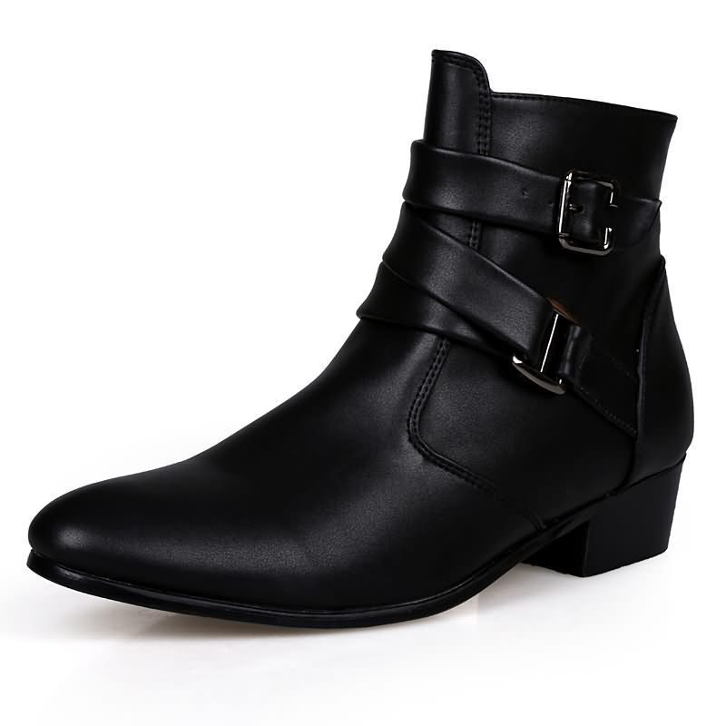 Luxury Men Boots Leather Chels - Men Shoes White Colour avaliação e preço