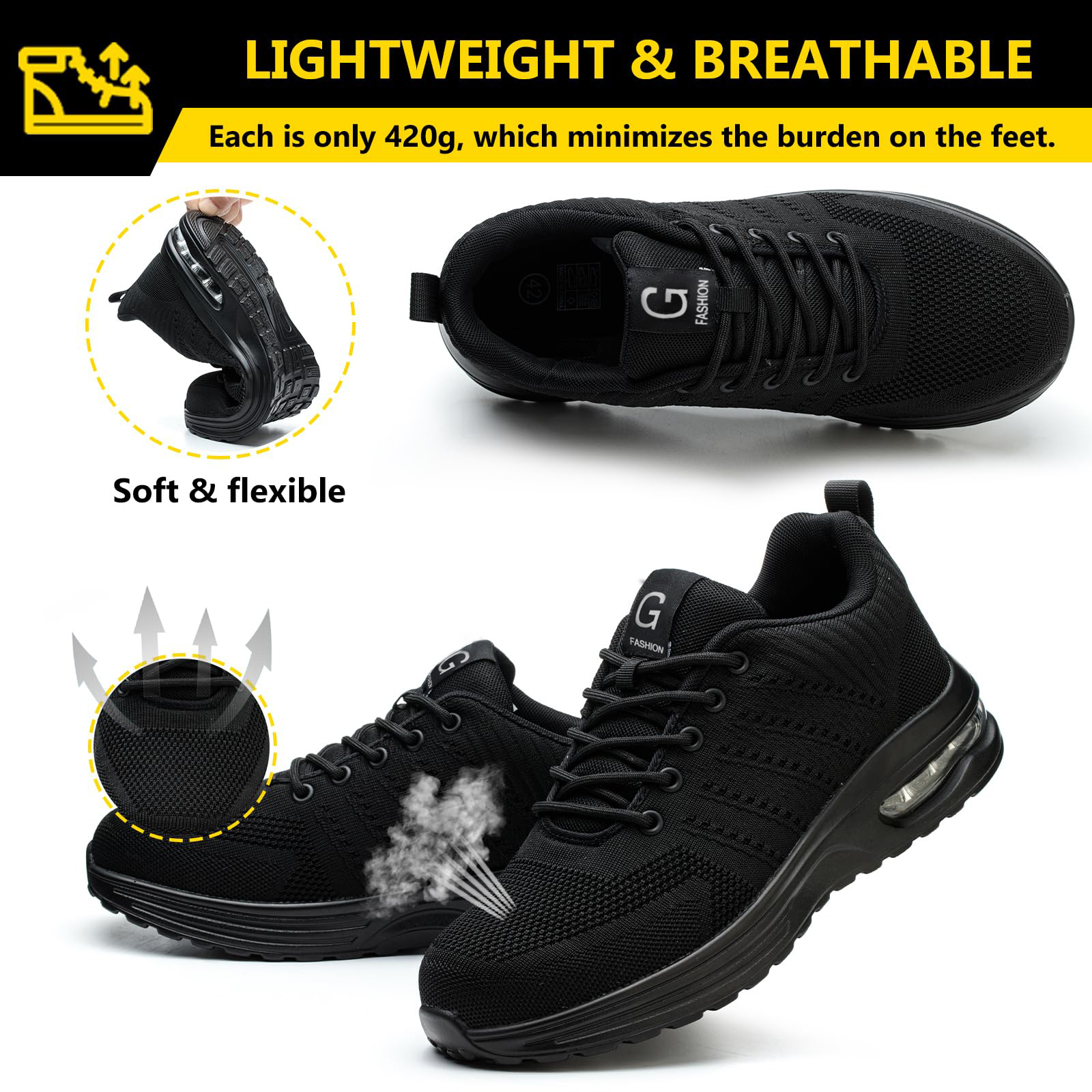 Steel Toe Shoes Safety Protect - Men'S Shoes Dockers avaliação e preço