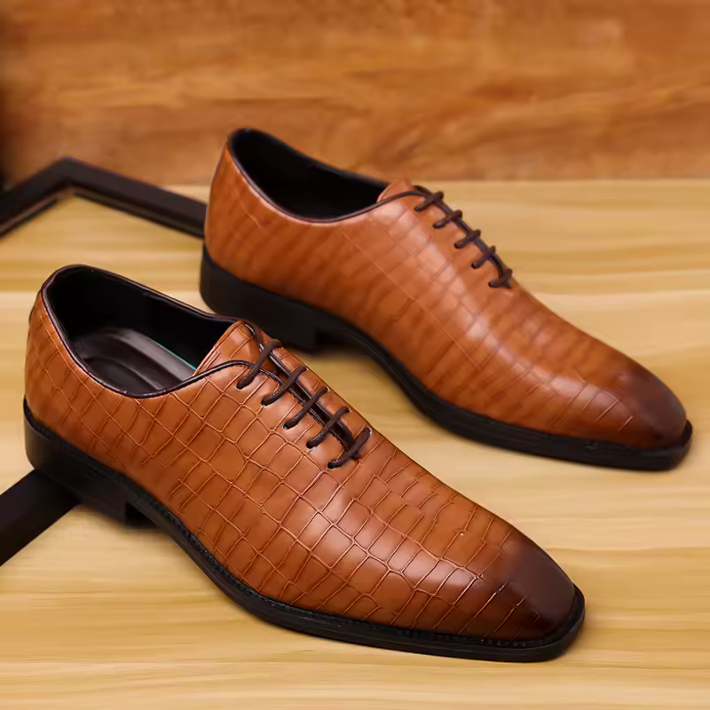 Luxury Mens Leather Shoes Retr - Oxford Brogue Leather avaliação e preço