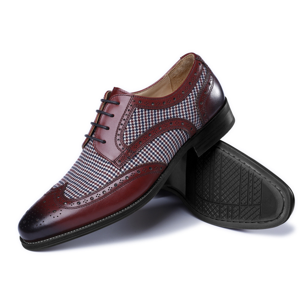 New Oxford Business Men Shoes  - Oxford Brogue Leather avaliação e preço