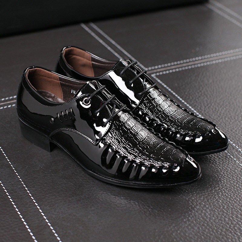 Men's  Dress Leather Shoes Lac - Oxford Brogue Leather avaliação e preço
