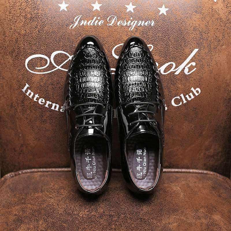 Men's  Dress Leather Shoes Lac - Oxford Brogue Leather avaliação e preço