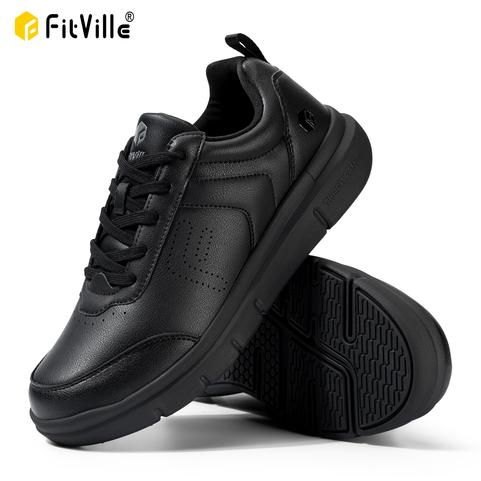 FitVille Men's Casual Leather  - Men'S Shoes For Wide Feet avaliação e preço